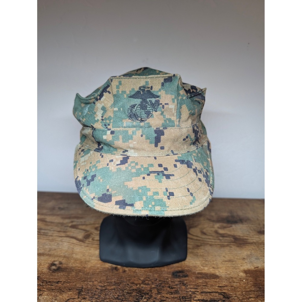 USMC MARPAT Woodland Digital Camo Garrison Hat Sekri Industries Small EGA Cap